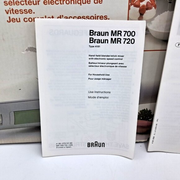 Braun Multipractic Set - MR700 - Type 4181 - Variable Speed- Complete Set - Picture 6 of 16